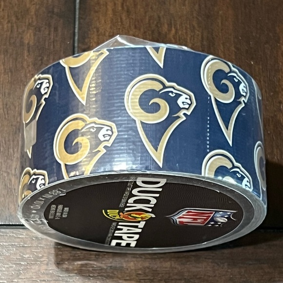RARE New 2012 SEALED Los Angeles Rams NFL Blue/White/Gold Duck Tape one roll - Picture 6 of 6